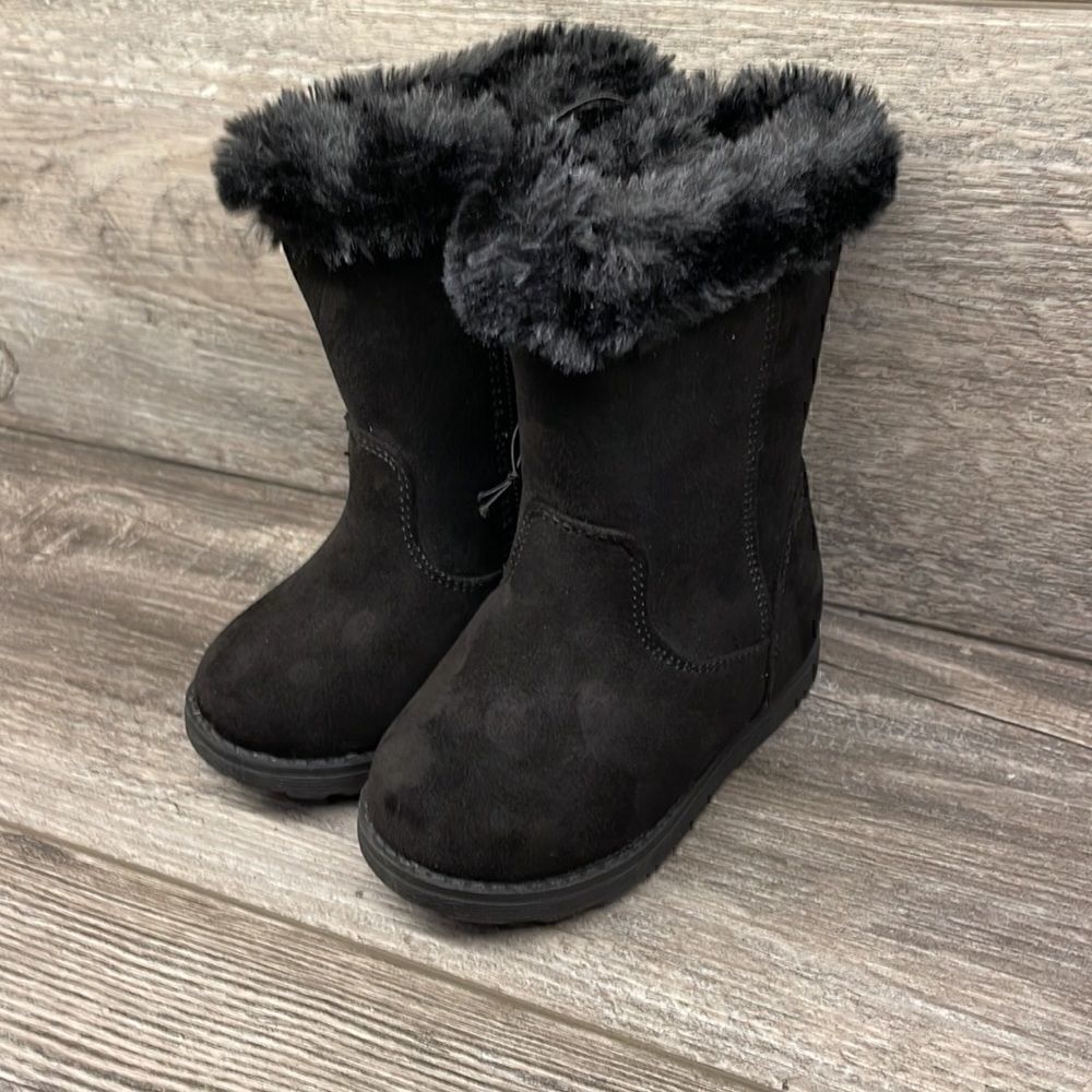 Toddler Girls’ Leah Zipper Slip-On Shearling Boots - Cat & Jack  - Picture 2 of 7